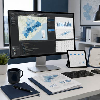 Resultados de aprendizaje con mapas, análisis de datos, código e informe técnico